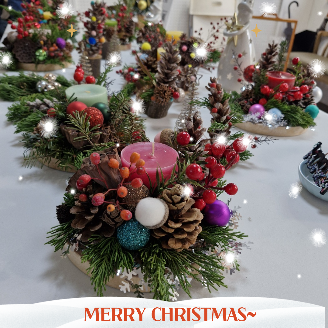 회원들과 크리스마스 트리 만들기